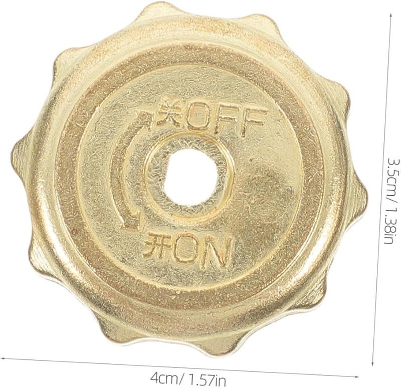 Metal Stove Control Knobs 4 Pack Gas Range Replacement Smooth Surface Easy Clean - Image 2