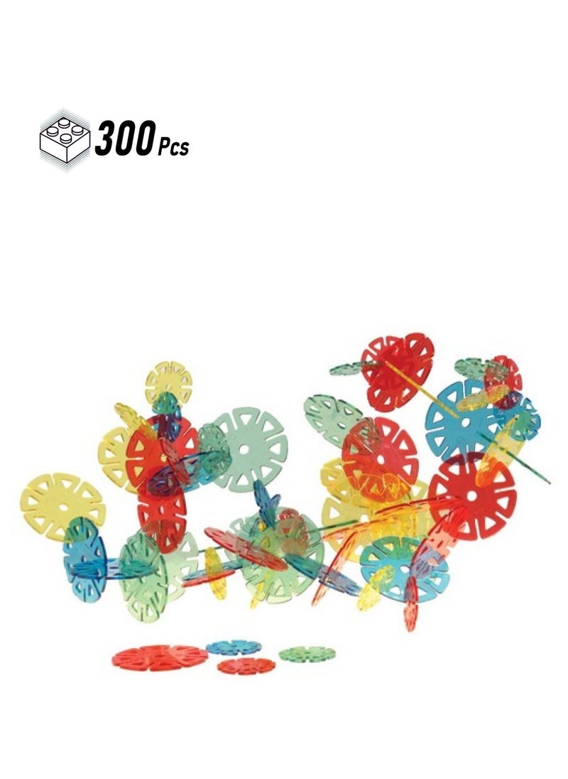Constructive Playthings Toys Crystal Connectors Building Set For Kids, Set Of 300 