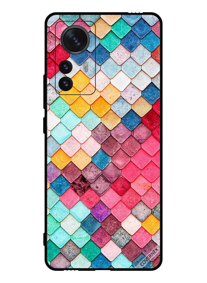 Covernex Protective Case Cover For Xiaomi 12 Pro Diamond Square Shape Pattern - Image 1