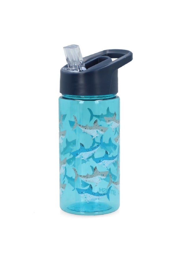 smash Whale Printed BPA-Free Plastic Durable Water Bottle Blue 450 ml 34254  - Image 4