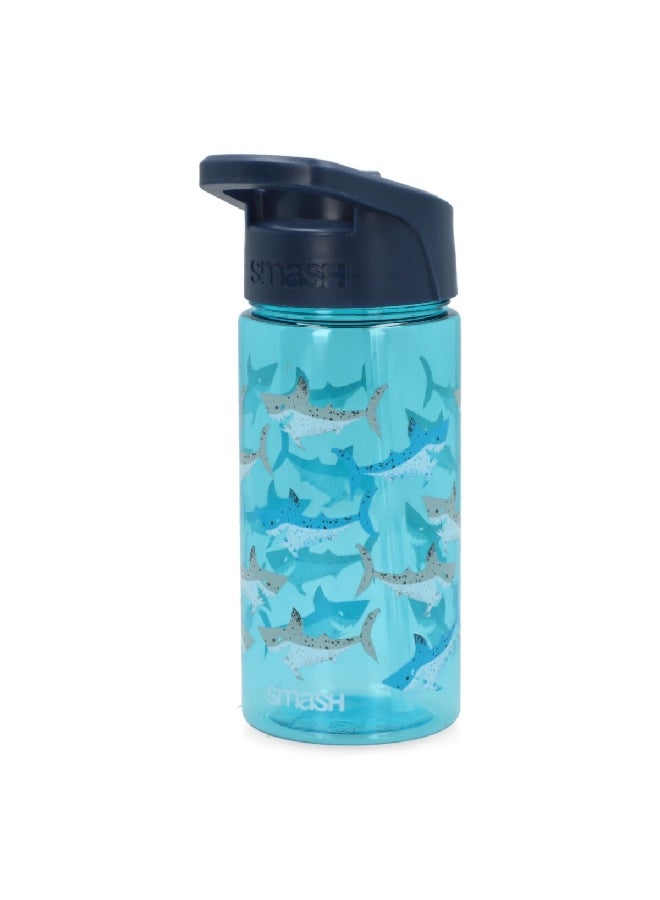 smash Whale Printed BPA-Free Plastic Durable Water Bottle Blue 450 ml 34254  - Image 2