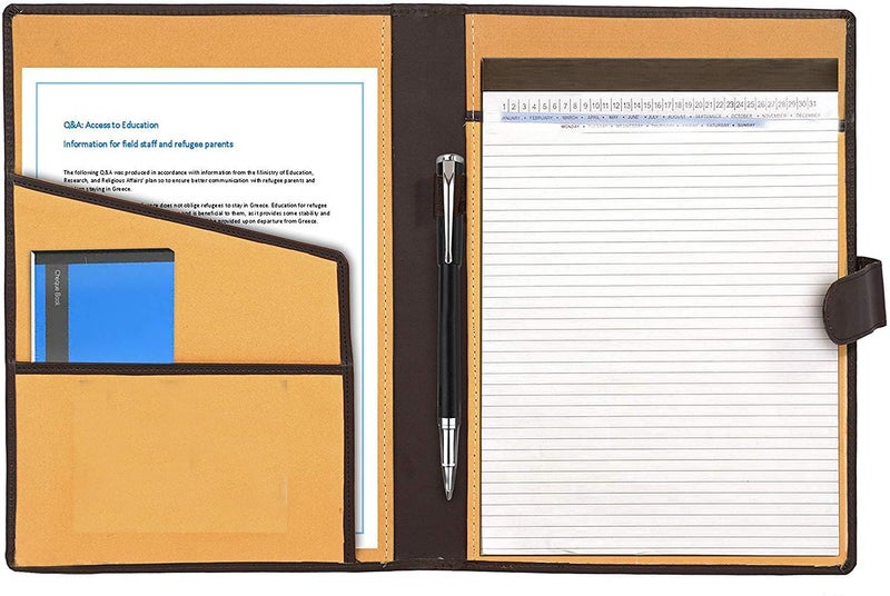 GreatDio® Conference Folder.Leatherite Material Professional Conference Files. Conference Folder A4 for Documents (Black, Size: A4, Pack of 1) - Image 2