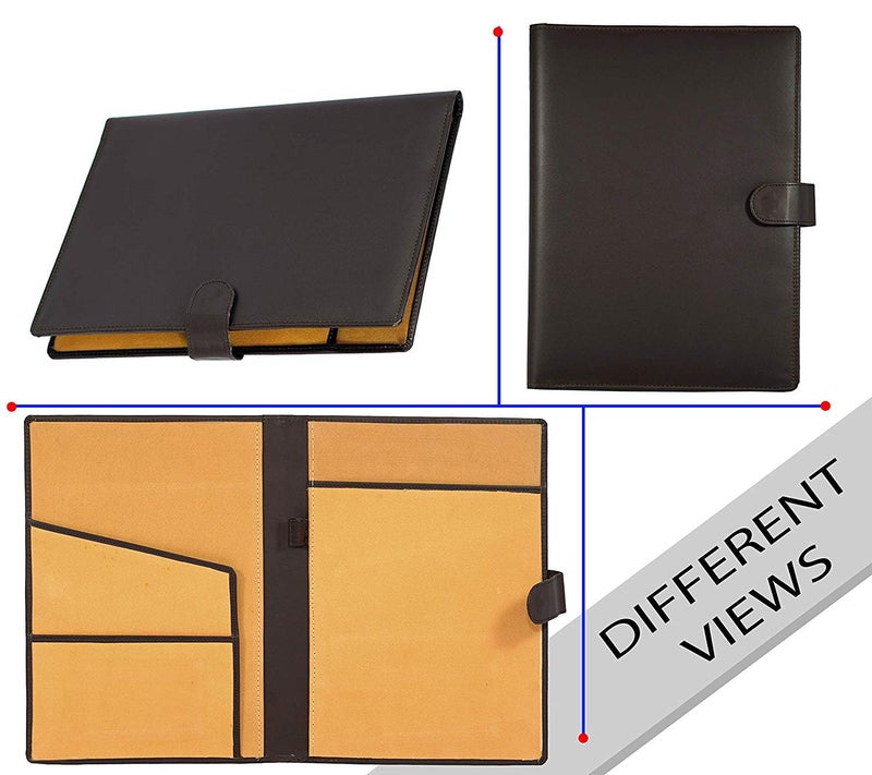 GreatDio® Conference Folder.Leatherite Material Professional Conference Files. Conference Folder A4 for Documents (Black, Size: A4, Pack of 1) - Image 5