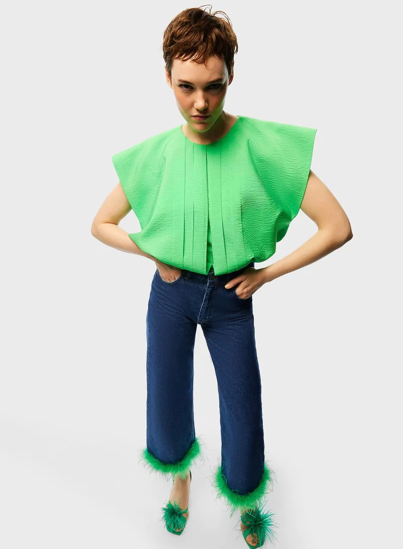 Nocturne Pleats Detail Top