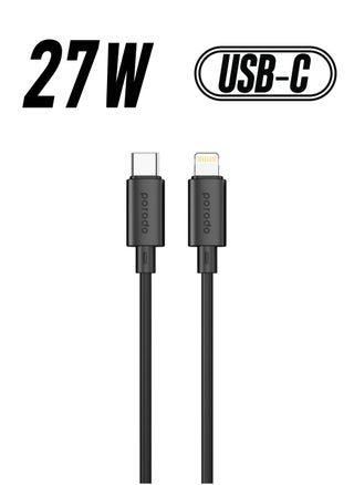 Type-C to Lightning - Black