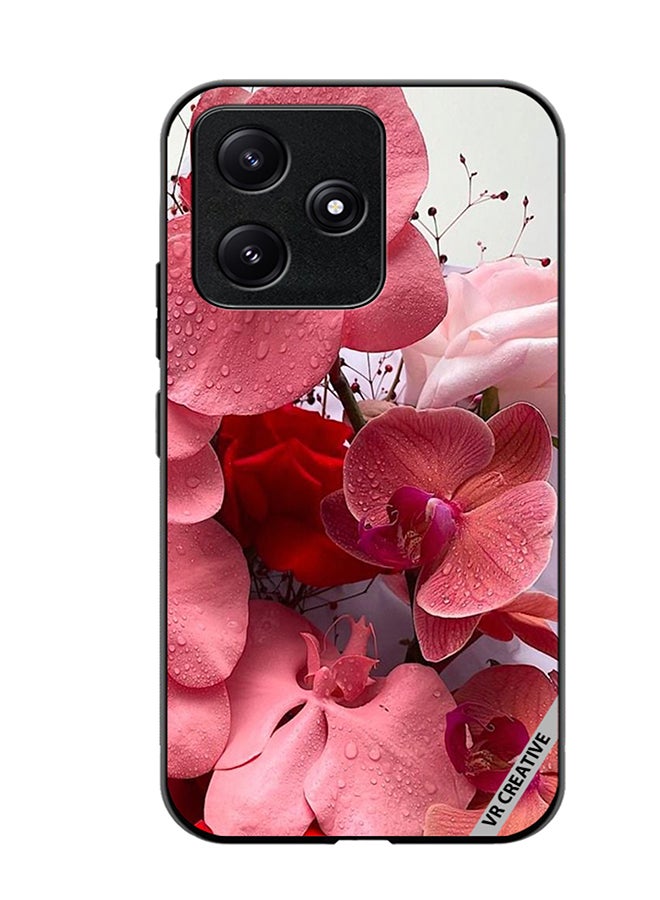 VR CREATIVE Protective Case Cover For Xiaomi Poco M6 Pro 5G Flower Design Multicolour - Image 1