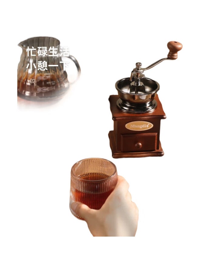 Mongdio Hand-Crank Coffee Grinder, Small Home-Use Coffee Bean Grinder, Manual Coffee Grinder - Image 2