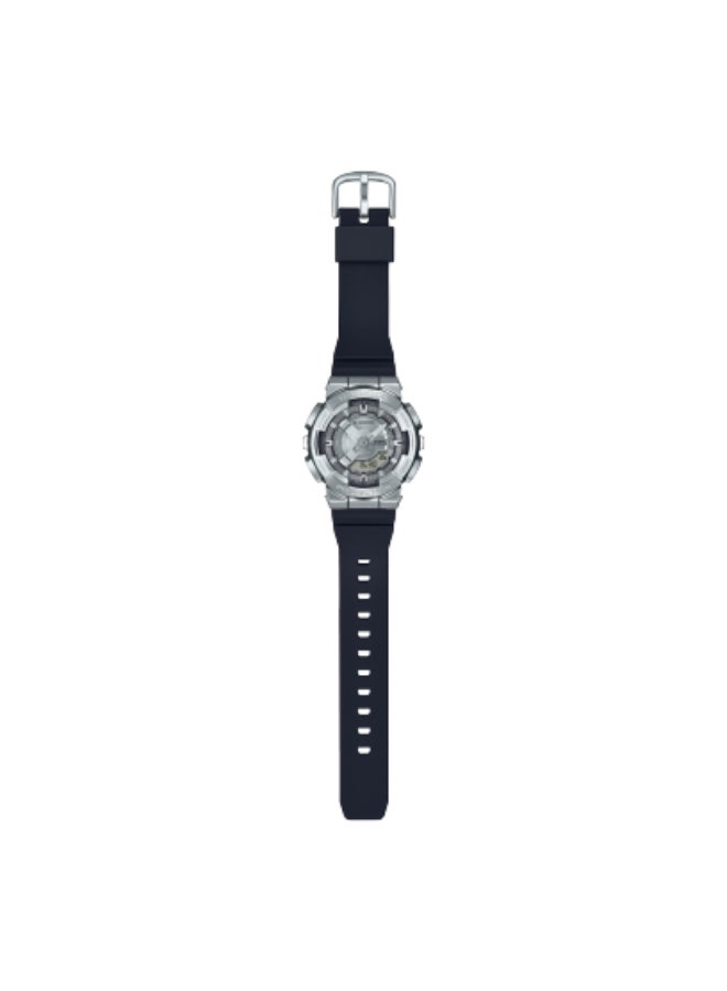 CASIO Women Watch G-Shock Analog Digital Grey Dial Stainless Steel Bezel Resin Band Gm-S110-1A - Image 2