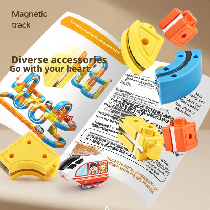 Magnetic Track Car Building Blocks Set - Image 3