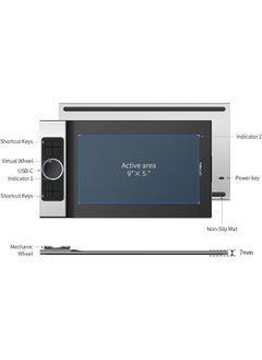 XP-PEN Deco Pro SW Digital Wireless Bluetooth Tablet with 8 Keys & 2 Wheels  - Image 2