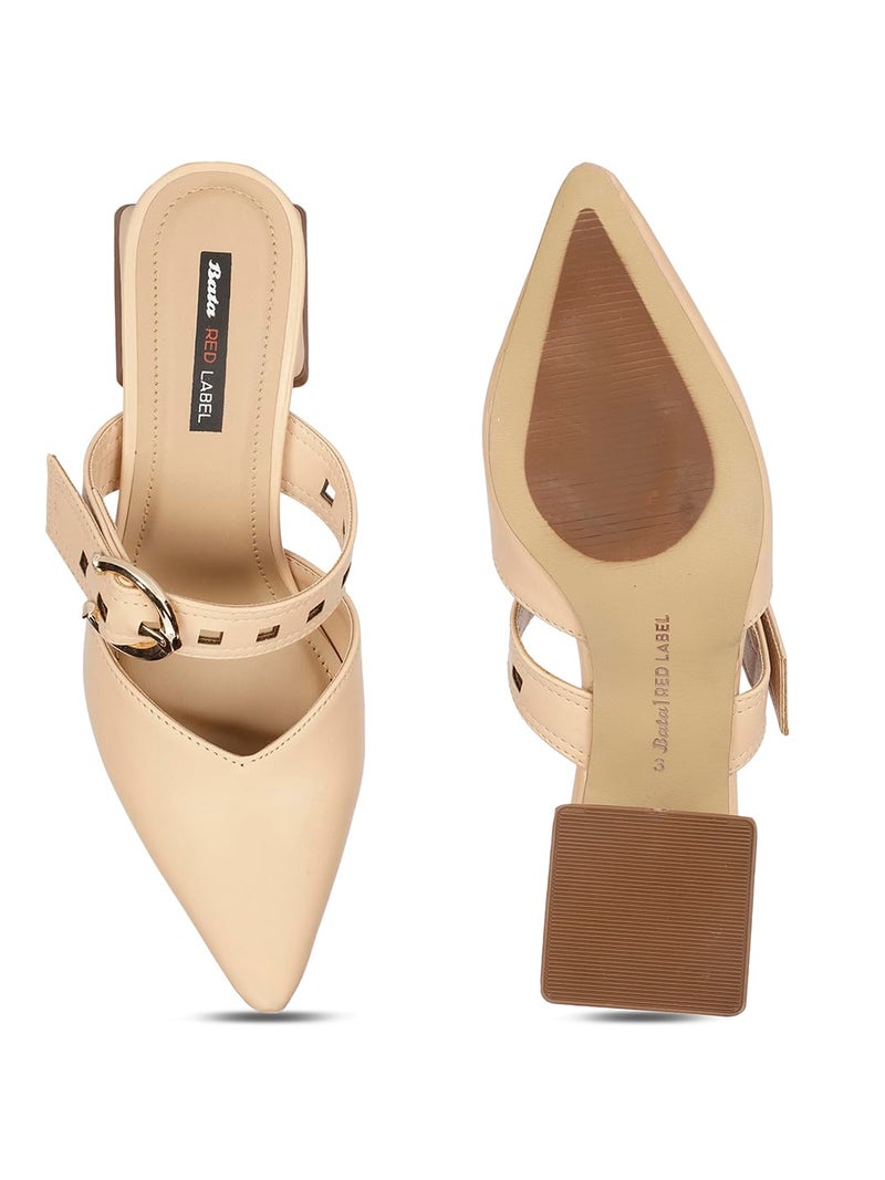 Red Label Womens Marielle Pump E 23 Beige Pump Heels UK 6 (5518071) - Image 4