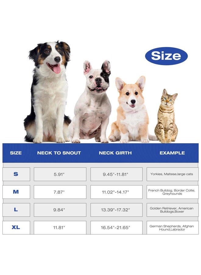 IDOMIK Dog Cone for Dogs After Surgery, Comfy Soft Dog Cones for Large Medium Small Dogs Cats, Adjustable Protective Dog Recovery Collars & Cones Alternatives to Prevent Pets from Licking Wounds,XL - Image 2