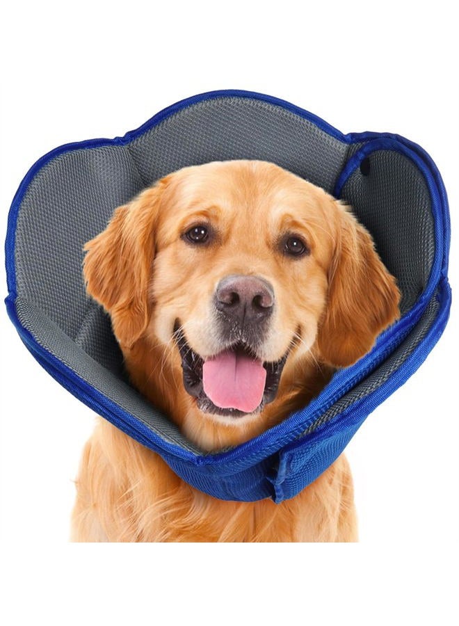 IDOMIK Dog Cone for Dogs After Surgery, Comfy Soft Dog Cones for Large Medium Small Dogs Cats, Adjustable Protective Dog Recovery Collars & Cones Alternatives to Prevent Pets from Licking Wounds,XL - Image 1