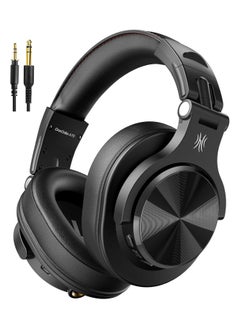 OneOdio A70 Wireless Gaming Headset,Bluetooth Over Ear Headphones, with 72H Playtime, Hi-Res, 3.5mm/6.35mm Wired Audio Jack for Studio Monitor & Mixing DJ Guitar AMP, Computer Laptop PC Tablet - Black  - Image 1