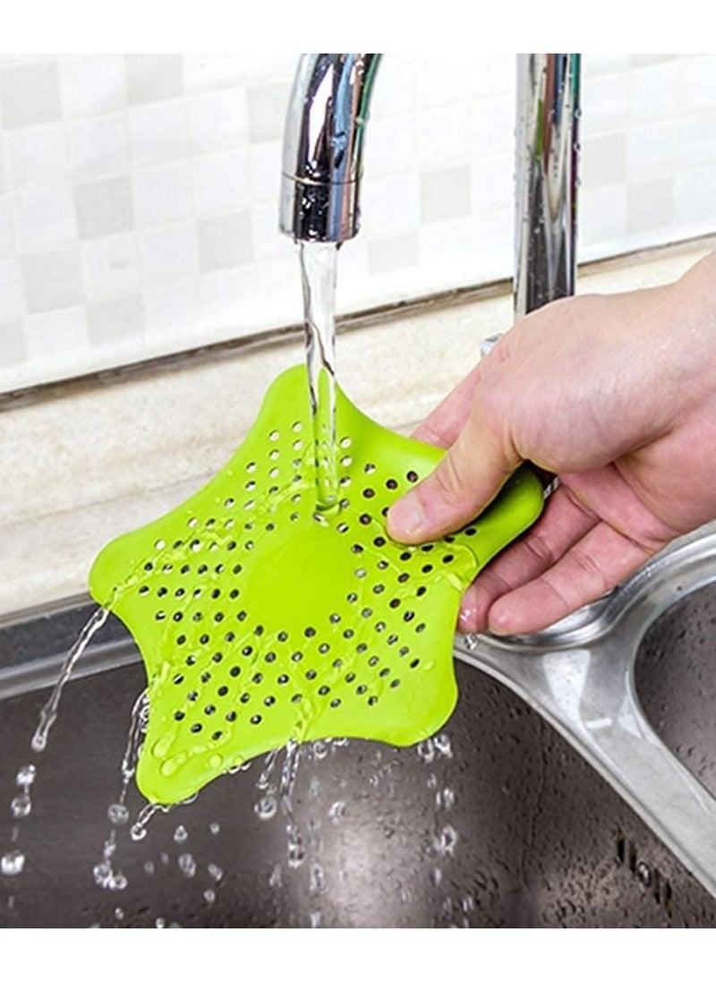 AIWANTO Drain Stopper Bathroom Sink Hair Catcher Silicone Shower Drain Covers 10 Pack Random Colour  - Image 3