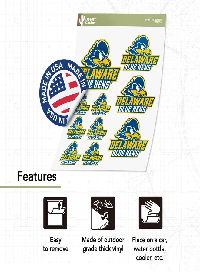 Desert Cactus University of Delaware Sticker Fightin Blue Hens UD Vinyl Decals Laptop Water Bottle Car Scrapbook T3 (Type 3-1) - Image 4