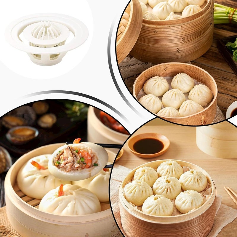LASALE Baozi Maker Machine Dumpling Momo Maker MoldPlastic Kitchen Gadget Tool Homemade Bao Buns Preparation Culinary Exploration Ease of Use Cleaning - Image 4