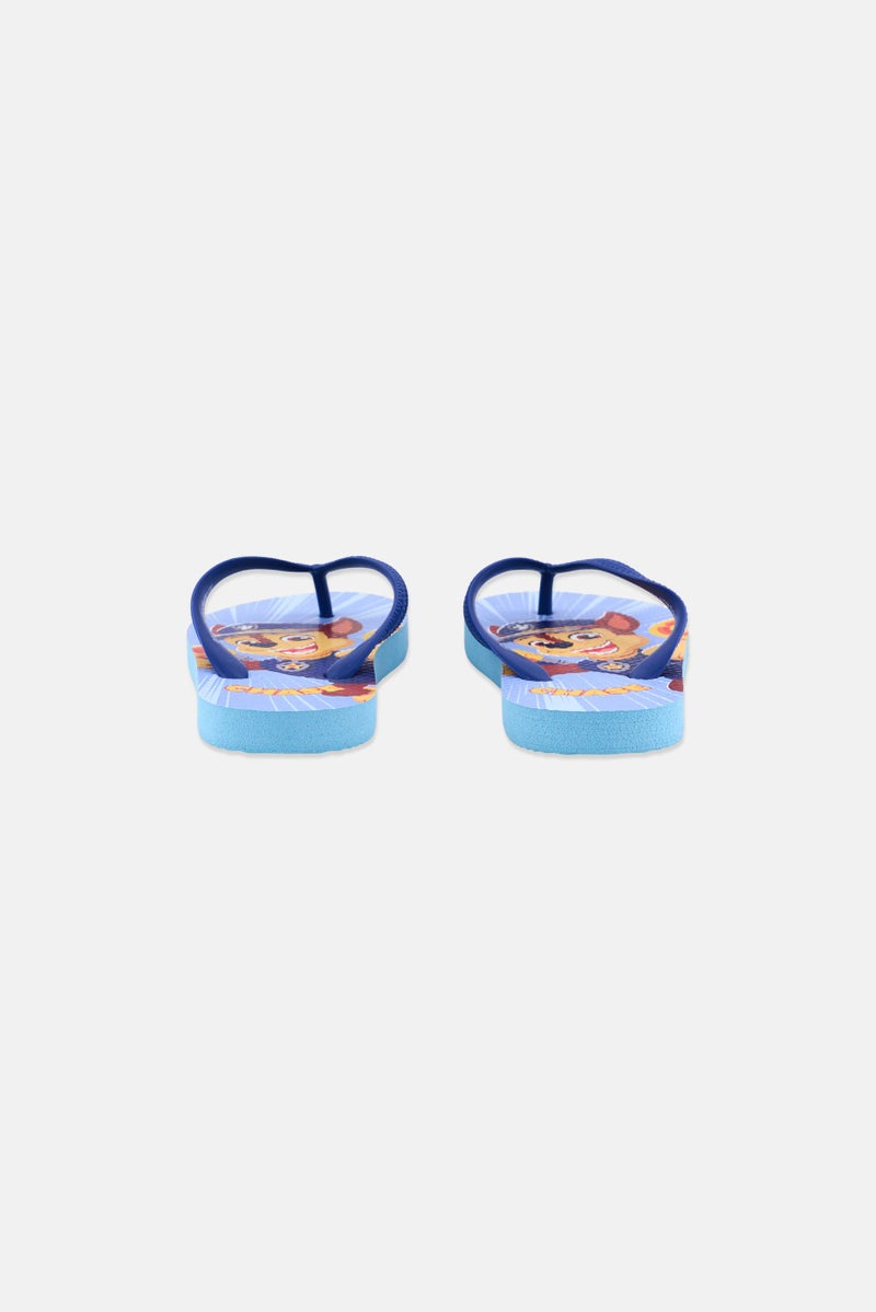 PAW PATROL Toddlers Boy Slip On Flipflop, Blue Combo  - Image 2