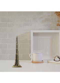 THE QUIRKY HOME THE QUIRKY HOME Dubai Burj Khalifa Tower Miniature Dubai City Landmark Souvenir Model Replica Monuments Decorative Showpiece for Home Antique Finish 22cm S3  - Image 2