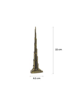 THE QUIRKY HOME THE QUIRKY HOME Dubai Burj Khalifa Tower Miniature Dubai City Landmark Souvenir Model Replica Monuments Decorative Showpiece for Home Antique Finish 22cm S3  - Image 3