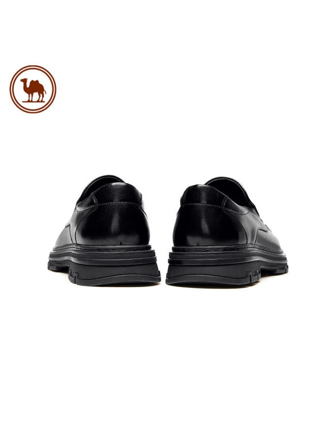 CAMELJEANS Camel Men's Nubuck Leather Comfortable Soft Sole Business Shoes P13a005030 Black 44 - Image 5
