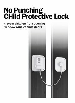 KASTWAVE Refrigerator Lock Combination with Digital Password, Easy to Install Child Safety Cabinet Lock for Kitchen Cabinet Lock  - Image 2