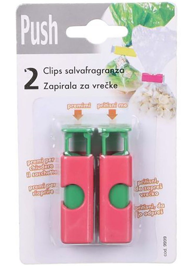 Generic - Colorful Food Bag Seal Clip -2 Pcs - Image 1
