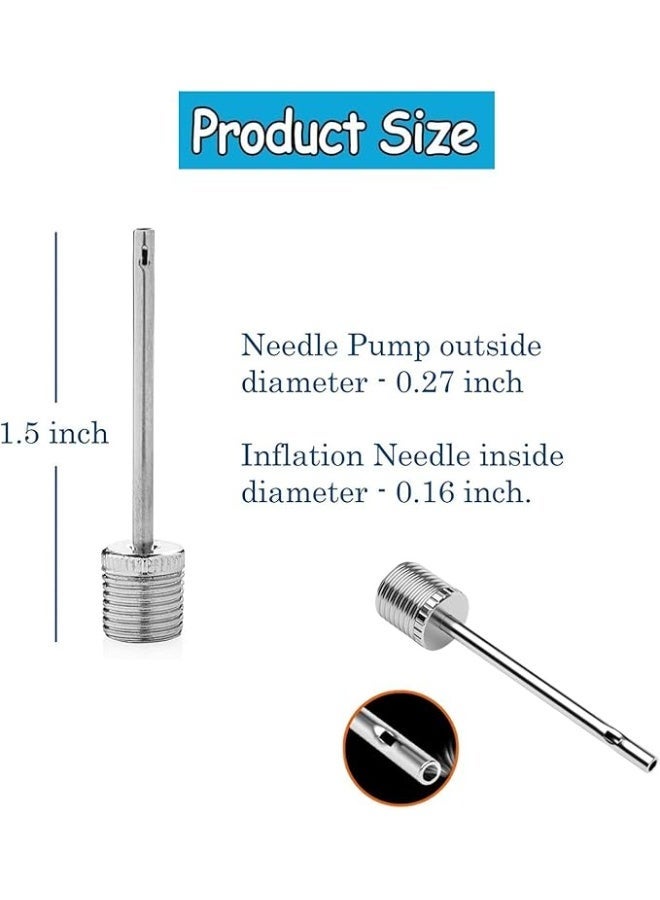 20 Pieces Inflator Ball Needles, Stainless Steel Air Needles, Soccer Needle Pump, Modern Pump for Soccer, Basketball, Multi-Purpose Ball and All Other Sports Balls - Image 2