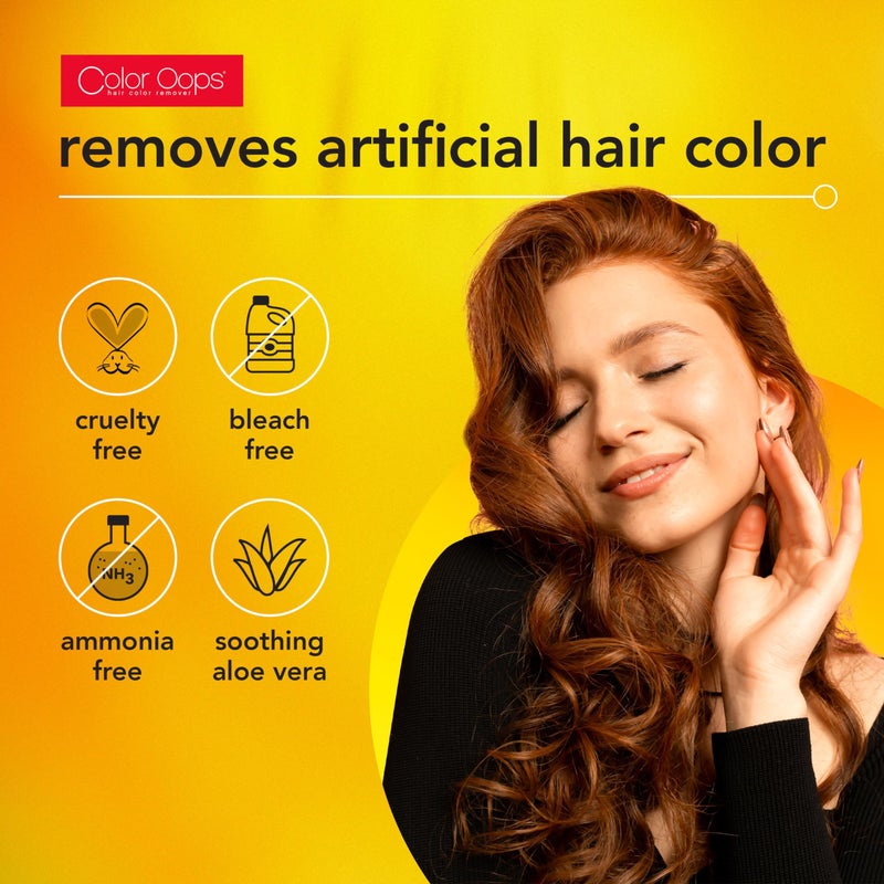 Color Oops Extra Conditioning Hair Color Remover, 1 Application, Hair Dye Remover Processes in 20 Minutes, Safely Removes Permanent & Semi-Permanent Dye, Ammonia & Bleach Free - Image 2