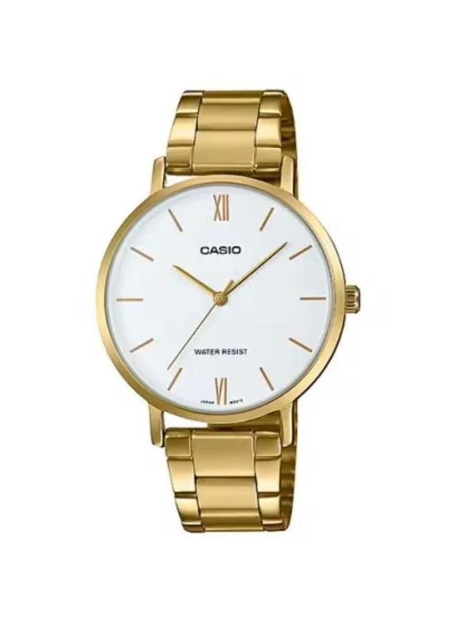 كاسيو Women's Analog Display Watch With Gold Stainless Steel Strap - LTP-VT01G-7BUDF