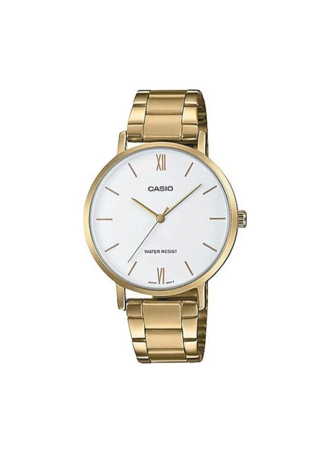 كاسيو Women's Analog Display Watch With Gold Stainless Steel Strap - LTP-VT01G-7BUDF
