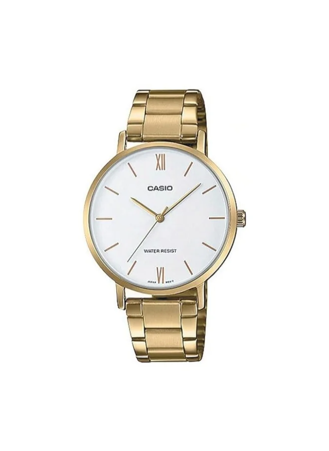 كاسيو Women's Stainless Steel Analog Watch LTP-VT01G-7BUDF - 34 mm