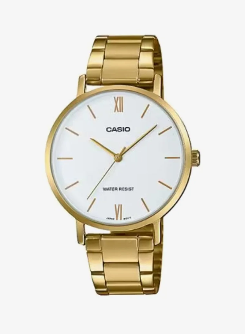 CASIO Women's Stainless Steel Analog Watch LTP-VT01G-7BUDF - 34 mm
