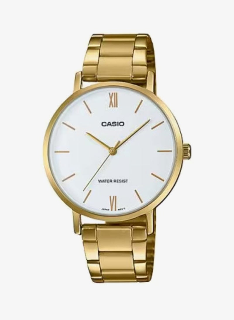 CASIO Women's Stainless Steel Analog Watch LTP-VT01G-7BUDF - 34 mm - Image 1