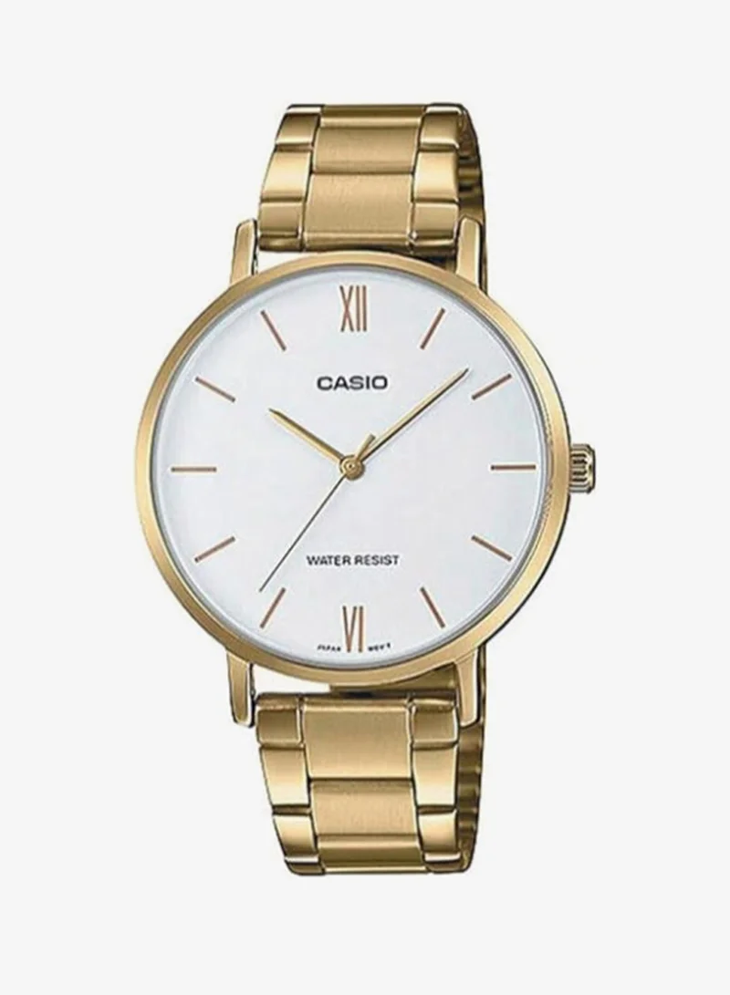 CASIO Women's Stainless Steel Analog Watch LTP-VT01G-7BUDF - 34 mm