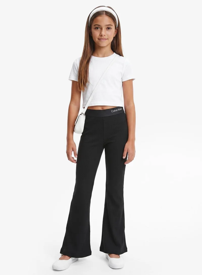 Calvin Klein Jeans Youth Logo Flare Pant