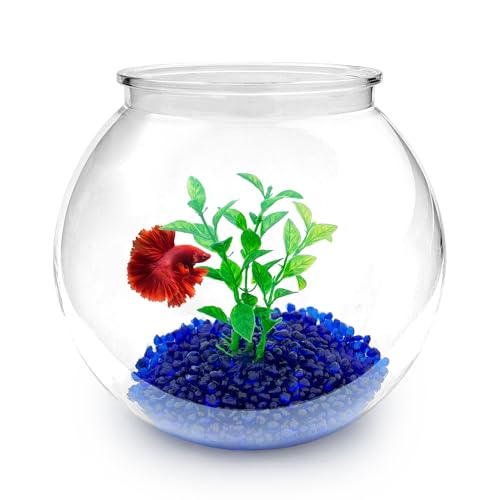 Newpol Mini Plastic Aquarium Starter Kits, Fish Tank (0.8Gallon/ 3L) - Image 1