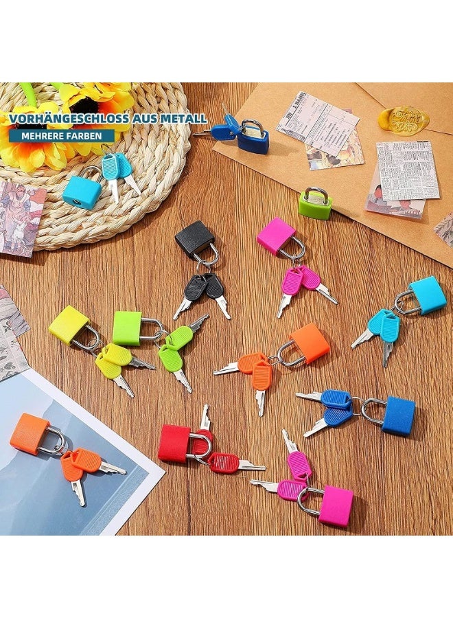 قفل سفر معدني صغير ملون – مثالي للجيم، السفر، والألعاب التعليمية-+ مفتاحين بنفس اللون – مثالي للشنط والخزائن– أمان عملي( متعدد الالوان) - Image 2
