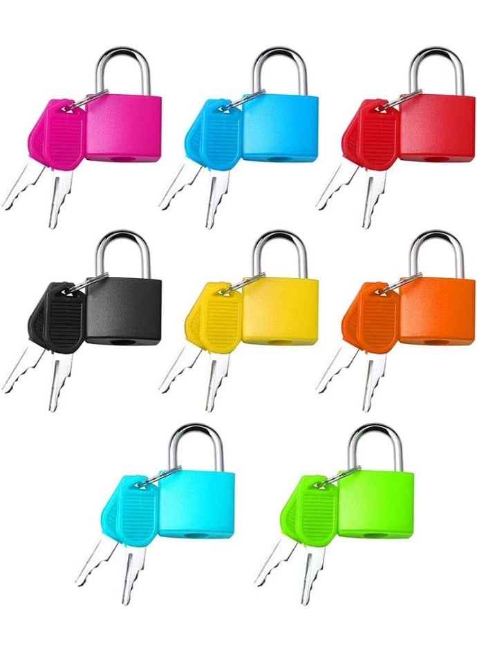 قفل سفر معدني صغير ملون – مثالي للجيم، السفر، والألعاب التعليمية-+ مفتاحين بنفس اللون – مثالي للشنط والخزائن– أمان عملي( متعدد الالوان) - Image 1