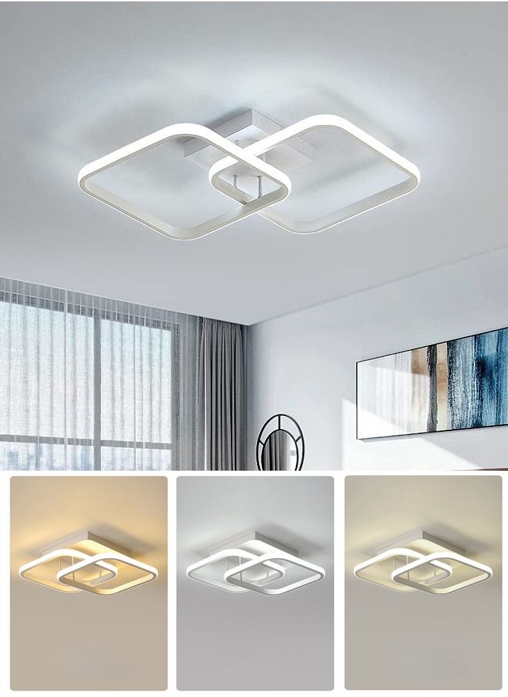 Square LED Ceiling Light Dimmable Acrylic Square Shape 3000-6000K 