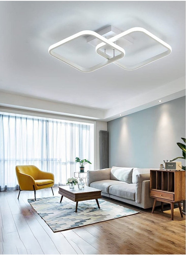 Goeco - Square LED Ceiling Light Dimmable Acrylic Square Shape 3000-6000K - Image 1