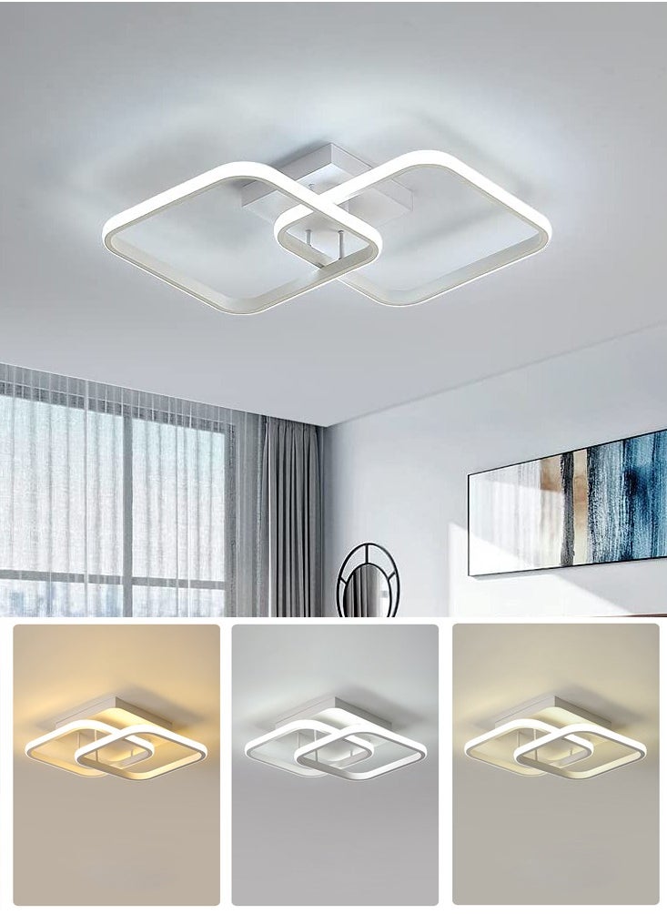 Goeco - Square LED Ceiling Light Dimmable Acrylic Square Shape 3000-6000K - Image 1