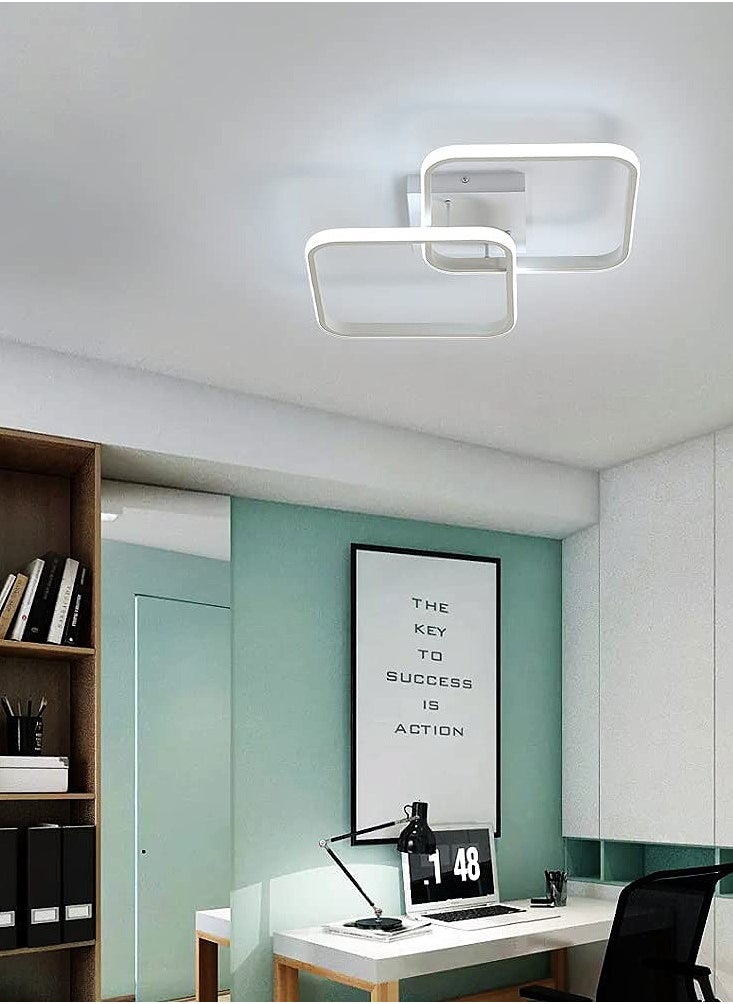 Goeco - Square LED Ceiling Light Dimmable Acrylic Square Shape 3000-6000K - Image 1