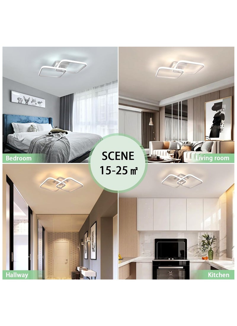 Goeco - Square LED Ceiling Light Dimmable Acrylic Square Shape 3000-6000K - Image 1