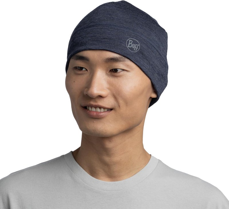 Buff Merino Lightweight Beanie Hat - Night Blue, One Size - Image 4