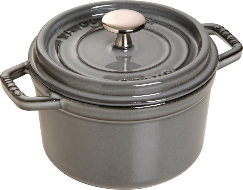 STAUB Mini Round Dutch Oven 0.75-Quart Graphite Grey (Stove) - Image 1