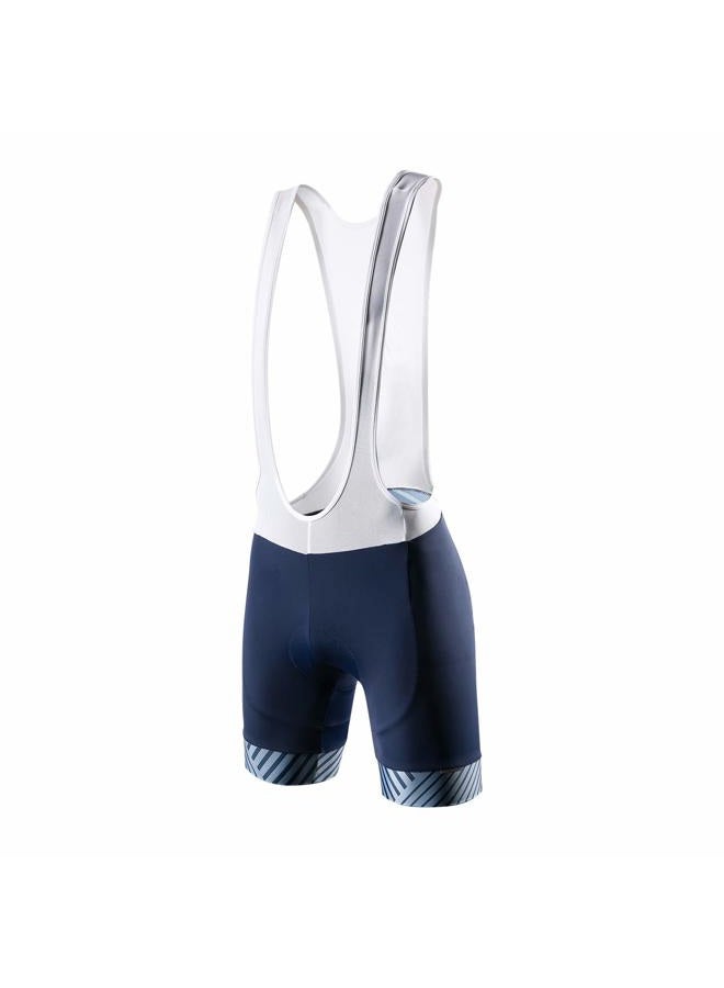 Santic Mens Cycling Bib Shorts Padded Cycle Bib Tights Mens Padded Biking Shorts Breathable Lightweight Navy XXL - Image 1