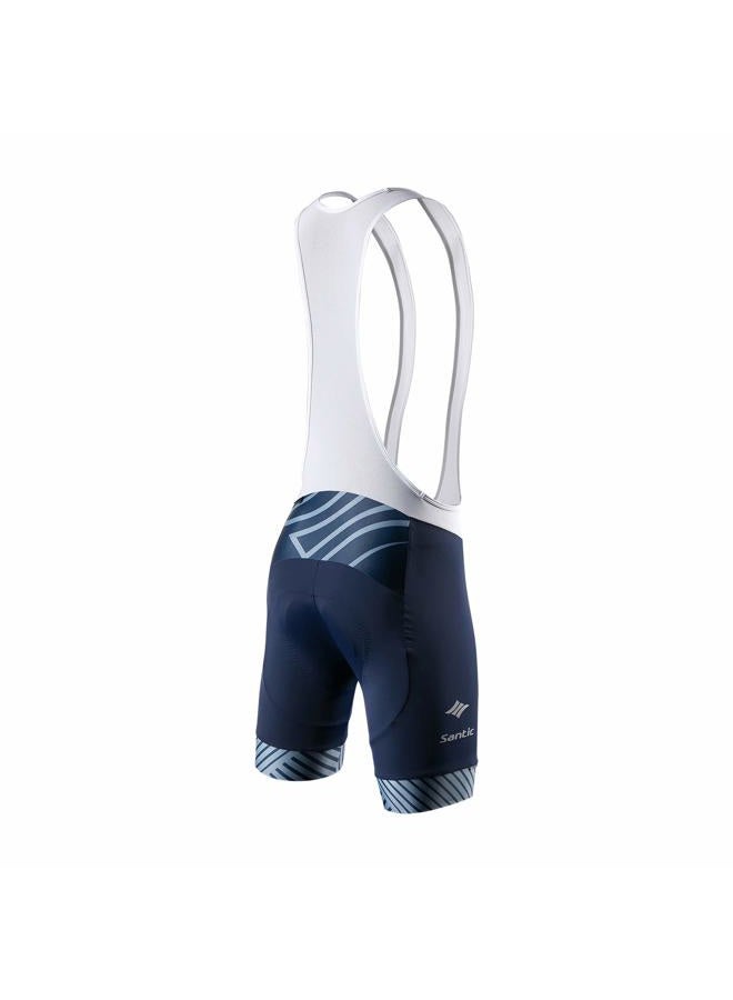 Santic Mens Cycling Bib Shorts Padded Cycle Bib Tights Mens Padded Biking Shorts Breathable Lightweight Navy XXL - Image 3