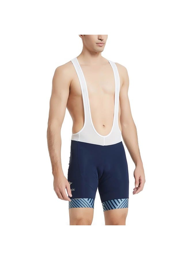 Santic Mens Cycling Bib Shorts Padded Cycle Bib Tights Mens Padded Biking Shorts Breathable Lightweight Navy XXL - Image 2