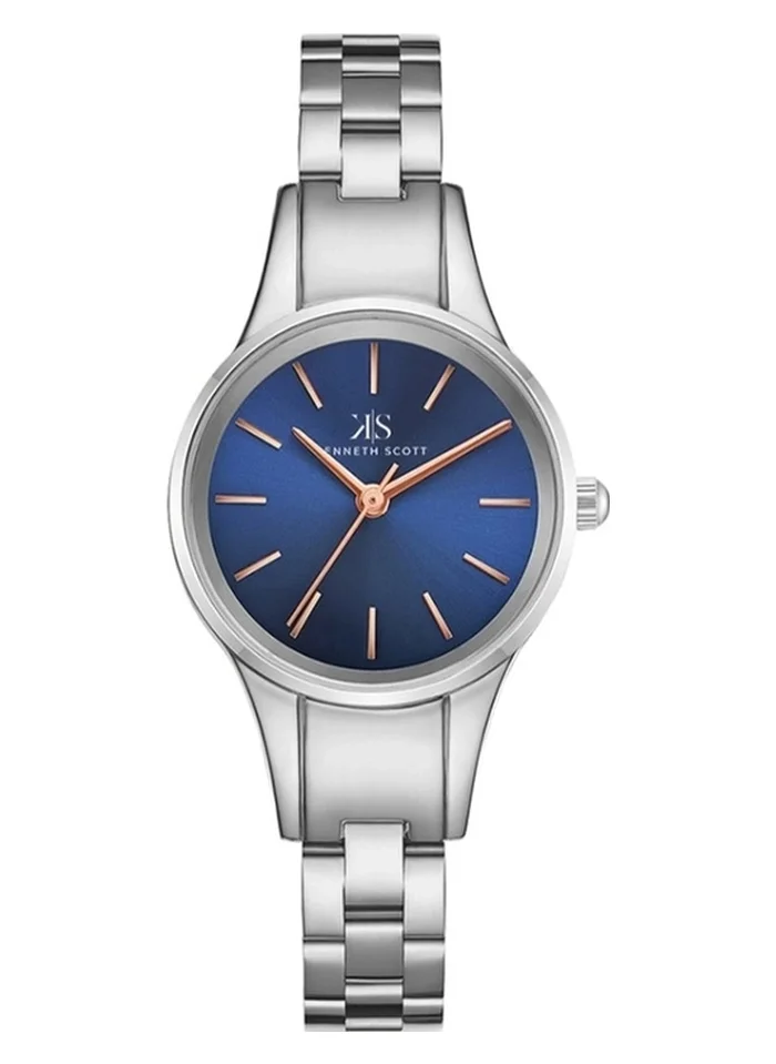 KENNETH SCOTT Kenneth Scott K22517-SBSN Women's Analog Display Watch & Stainless Steel Strap Silver